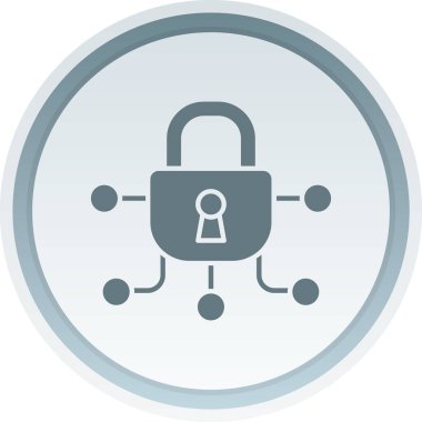 Kilit. Web simgesi basit illüstrasyon