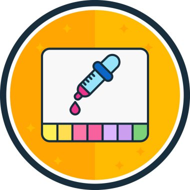Fırça simgesi vektör illüstrasyonu