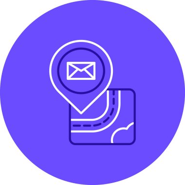 harita simgesi vektör illüstrasyonu