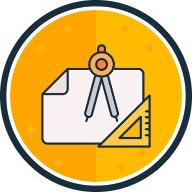 pusula simgesini ana hatları doldurulmuş biçiminde pusula simgesi