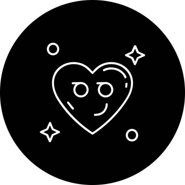 Bir kalp simgesinin vektör illüstrasyonu