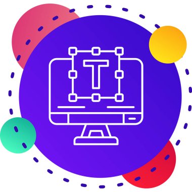 Beyaz arkaplanda grafik çizelgesi simgesi olan çizgi bilgisayar monitörü. dosya simgesini rapor et. Muhasebe işareti. Denetim, analiz planlama. Renkli özet