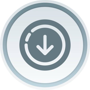 ok aşağı simge vektör illüstrasyon tasarımı