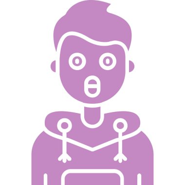 Beyaz arka planda bebek çocuk, illüstrasyon, vektör.