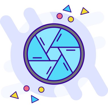 Modern tasarım illüstrasyonunda vektör simgesi tasarımı