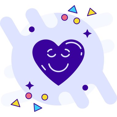 Kalp simgesi. Aşk işareti. Vektör