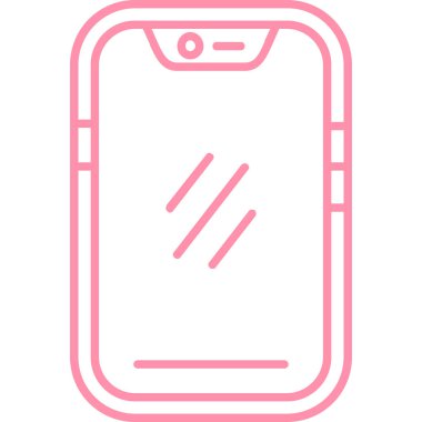 Akıllı telefon simgesinin vektör illüstrasyonu