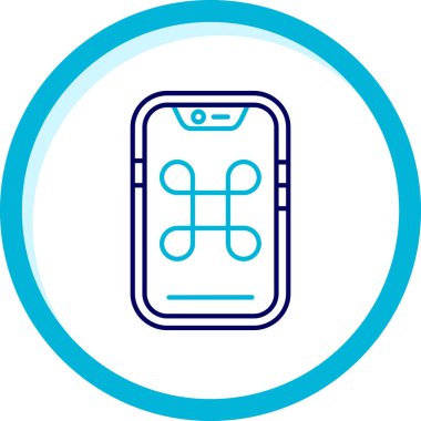 Akıllı telefon. Web simgesi basit tasarım