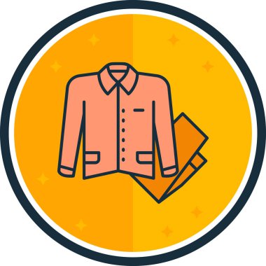 Gömlek. Web simgesi basit illüstrasyon