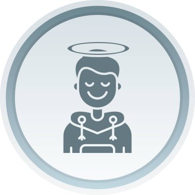 Şeytani vektör simgesi modern basit illüstrasyon