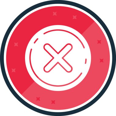 çapraz simge vektör illüstrasyonu