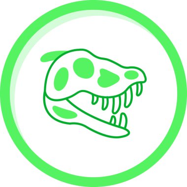 Dinozor. Web simgesi basit illüstrasyon