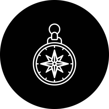 pusula web simgesi basit tasarımı