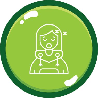 Bir uyku maskesinin vektör çizimi