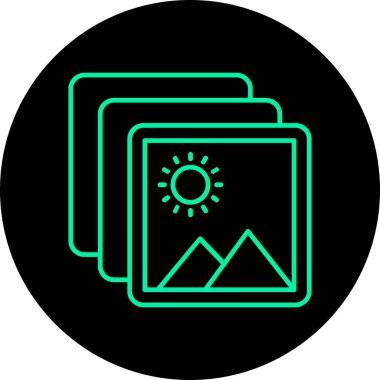 Modern simgenin vektör illüstrasyonu