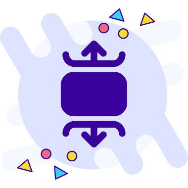 Basit vektör simgesi, bavul illüstrasyonu