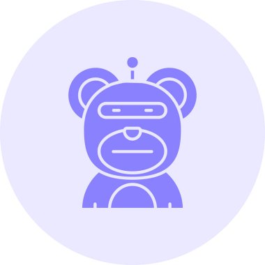 Robot simgesinin vektör illüstrasyonu