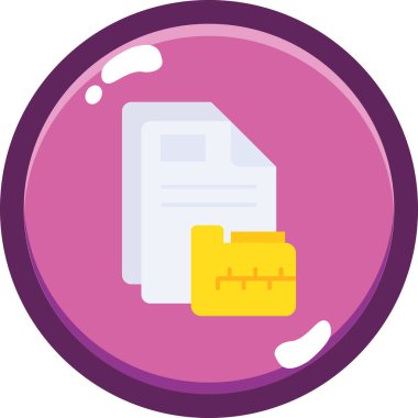 belge dosyası. Basit illüstrasyon