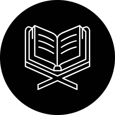 Kitap simgesinin vektör illüstrasyonu