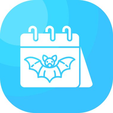 Cadılar bayramı sopalı takvim. Basit düz simge