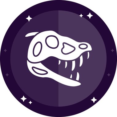 Şirin bir karikatür dinozorunun vektör çizimi