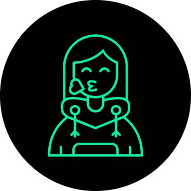 Yeşil elbiseli bir adamın vektör çizimi