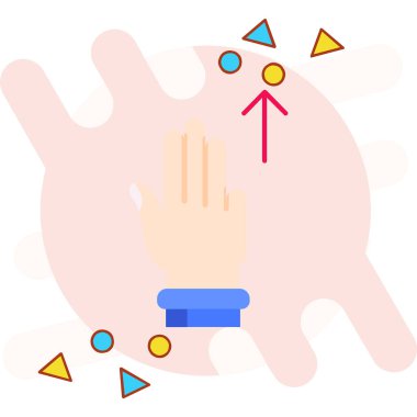 El yıkama simgesi, basit vektör çizimi