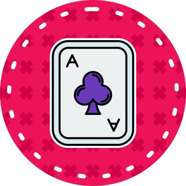 Poker kartları simgesi modaya uygun izole edilmiş arkaplan