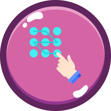 Molekül simgesi ile el, vektör illüstrasyonu