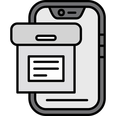 Akıllı telefon. Web simgesi basit tasarım