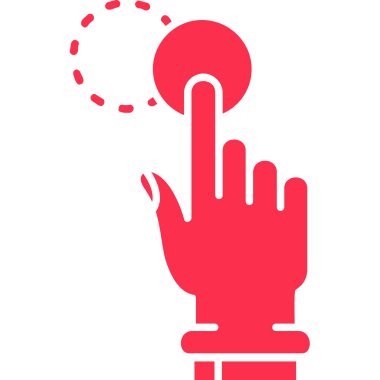 vector illustration of a red ball