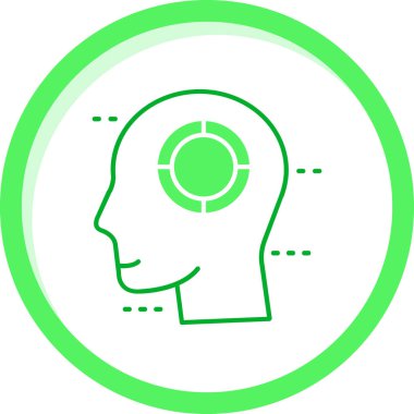 beyin ikonu vektör illüstrasyonu