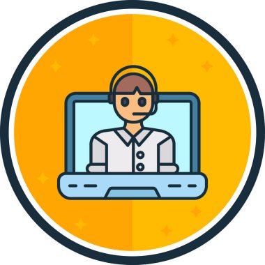 Bir kadının vektör illüstrasyonu