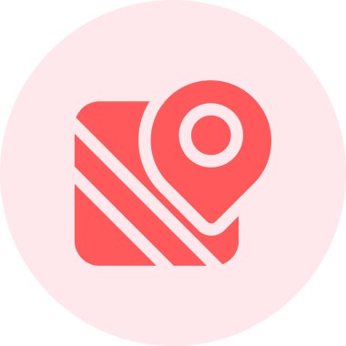 harita konumu ikon vektör illüstrasyonu