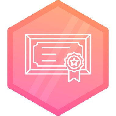 David simgesi olan renk yıldızı beyaz arkaplanda izole edildi. Yahudi dini. İsrail 'in en iyi sembolü. Gradyan altıgen şekilleri. vektör illüstrasyonu