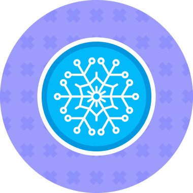 Soğuk kar tanesi soğuk ikonu
