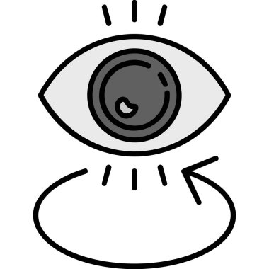 Göz simgesi vektör illüstrasyonu