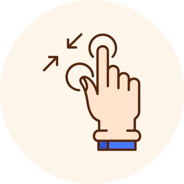 parmak jest ikon vektör illüstrasyonu