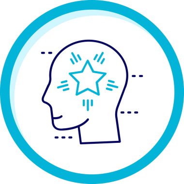 Beyaz arkaplanda David sembolü olan mavi çizgi yıldızı. Din, İsrail 'in din sembolü. vektör illüstrasyonu