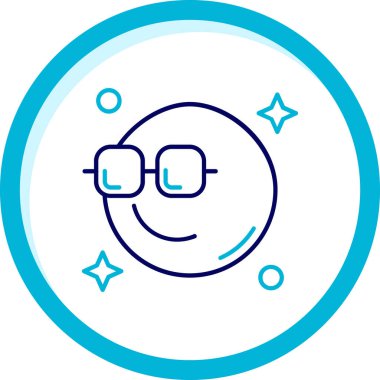 vektör gözlüğü simgesi, illüstrasyon, vektör