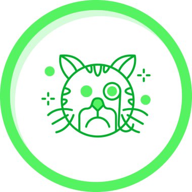 kedi simgesi modada izole edilmiş arkaplan