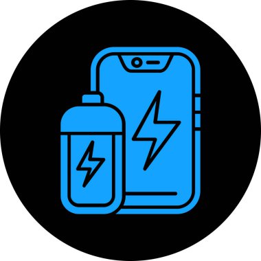 mobil pil simgesi. beyaz arkaplanda izole edilmiş web tasarımı için mobil pil ikonu