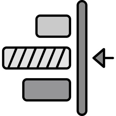 Yol simgesi, vektör illüstrasyonu beyaz arkaplanda izole edildi