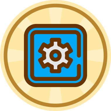 vites kutusu. Web simgesi basit illüstrasyon