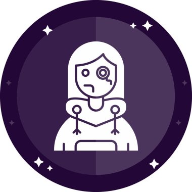 Uzaylı yassı ikonu, vektör çizimi. uzaylı simgesi, vektör