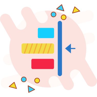 Şirin bir çizgi film simgesinin vektör çizimi