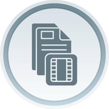 Belge. Web simgesi basit illüstrasyon