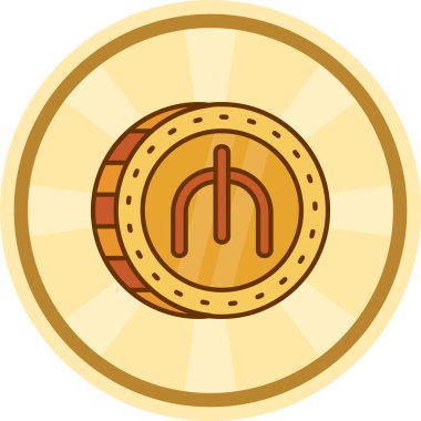 Bozuk para. Web simgesi basit illüstrasyon