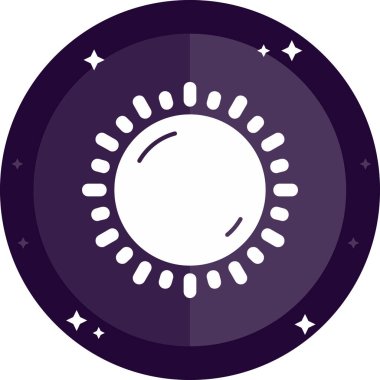 Bir ay simgesinin vektör illüstrasyonu