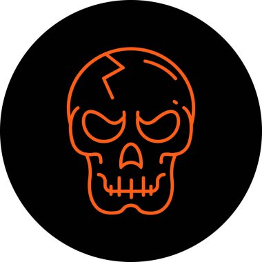 Kurukafa simgesi vektör illüstrasyonu